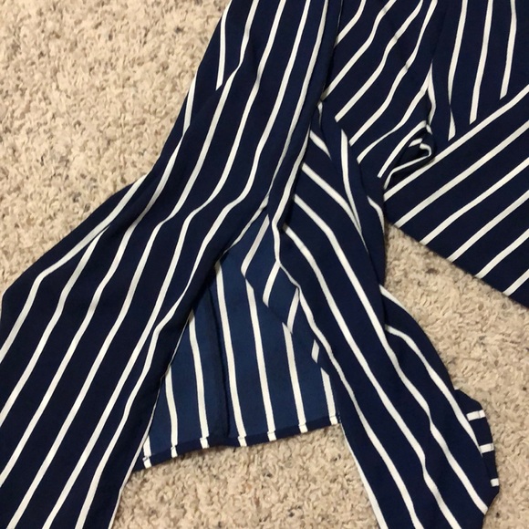 Blue & White striped jumper - Picture 3 of 4
